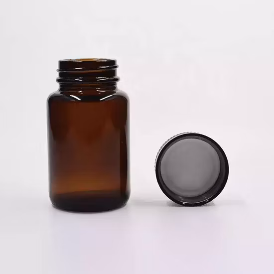 100 ml Braunglasflasche, Nahrungsergänzungskapsel für Medikamente